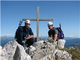 Torre Clampil - Via Ferrata dell'Amicizia - Winkel turn na vrhu