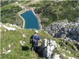 Torre Clampil - Via Ferrata dell'Amicizia - Winkel turn sestop je bil lažji