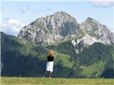 in še lep pogled na Krniške skale (Gartnerkofel)