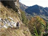 Creta di Timau in Cima Avostanis planina je že daleč zadaj