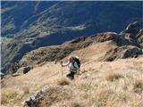 Creta di Timau in Cima Avostanis po travah na vrh