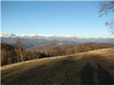 panorama, pogled proti Voglu, Rodici, Črna prst in skrajno desno Porezen