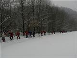 Mi ga pa gazimo.... Začetek v vasi Breg, ta zadnji je imel že cesto.:)