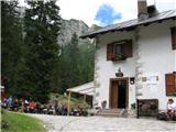 Monfalcon di Forni (2453 m) spet koča Giaf