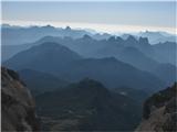 Monte Pelmo (3168) za tak pogled je vredna vsaka kapljica znoja