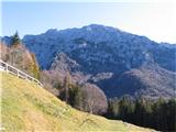 Monte Chiavals ni težko dostopna gora, je pa izredno razgledna