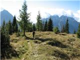 Monte Franza 2329 m nanjina pot pa je vse lepša in bolj razgledna