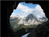 Monte Franza 2329 m mogočna Peralba