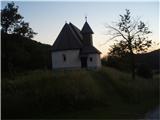 ...vozil sem bolj na izi in natančno ob 20:57 nad cerkvico Sv. Miklavža na Boču, nedaleč od doma planincev  PD Poljčane...