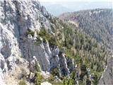 Pogled na prehojeno pot