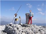 Na vrhu Bjelolasice (Kula 1534m njen najvišji vrh).