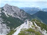 Jerebičje-Matkov Grintovec-Matkova kopa-Krnička gora-Mrzla gora-Matkov škaf Na grebenu proti Krnički gori.