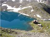 Pogled na jezero Dösner See (2270m).