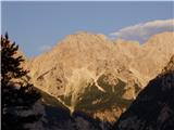 Krofička (2083m) Jutranji pogled na Tursko goro.