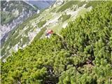 Krofička (2083m) Plezanje po rušju.