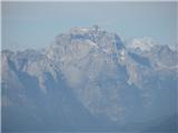 Monte Pelmo, pod katerim sem bil teden nazaj