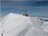 Hoher Zaun  (3457),Schwarze Wand ( 3511) Rainerhorn (3568) in Grossvenediger (3667) na vrhu