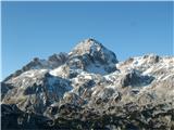 Pogled na Triglav iz Malega Draškega vrha