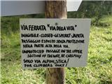 še vedno opozorilo v dolini