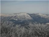 Nanos na sredini in Triglav skrajno levo